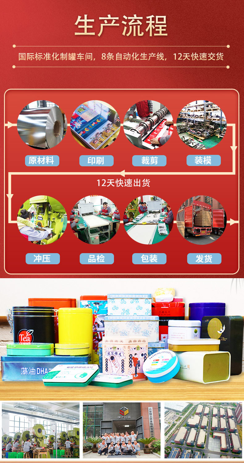 方形餅干鐵盒  出口外貿(mào)鐵盒  安徽鐵盒廠(chǎng)家定制包裝