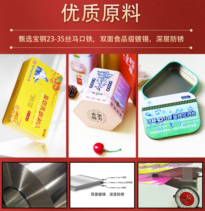 日用品眼鏡鐵盒 馬口鐵方形翻蓋鐵盒